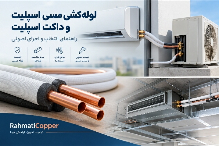 لوله‌کشی مسی اسپلیت و داکت اسپلیت؛ چرا باید اجرای آن را به متخصصان باتجربه سپرد؟
